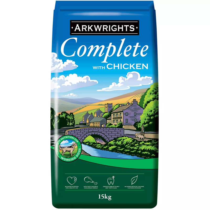 Arkwrights Complete Dog Food With Chicken - 15kg