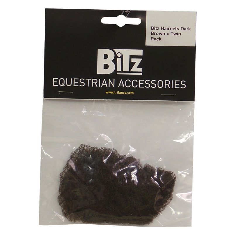Bitz Hairnet Standard Twin Pack - Dark Brown