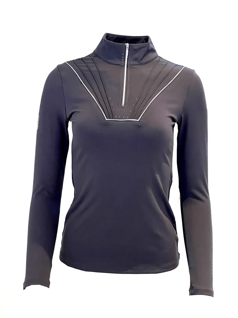 Bloomfields Maya Pleated Base Layer - Gun Metal Grey/ Silver
