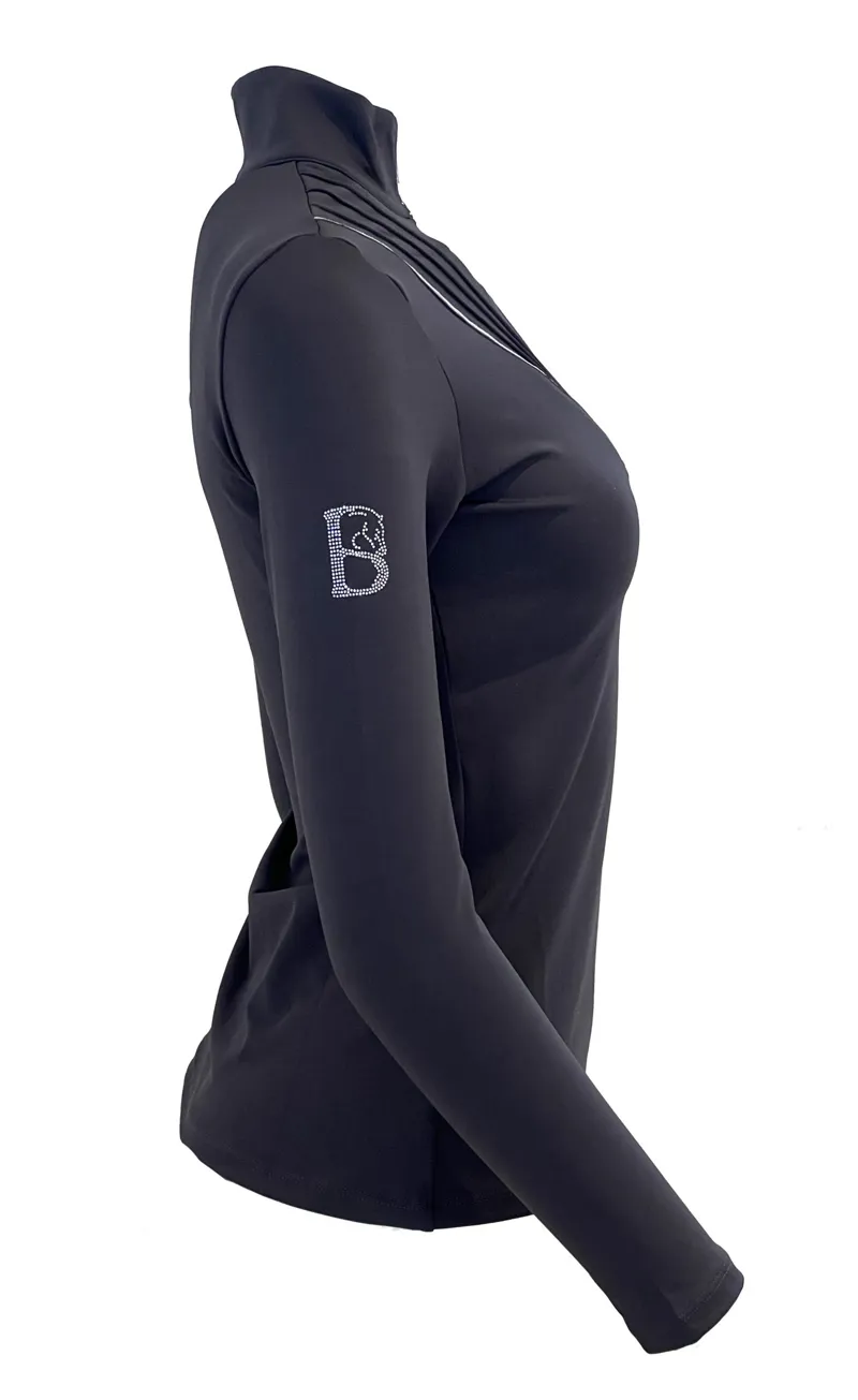 Bloomfields Maya Pleated Base Layer - Gun Metal Grey/ Silver-3