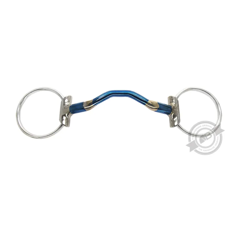 Bomber Bits Eggbutt Loose Ring Happy Tongue Bit