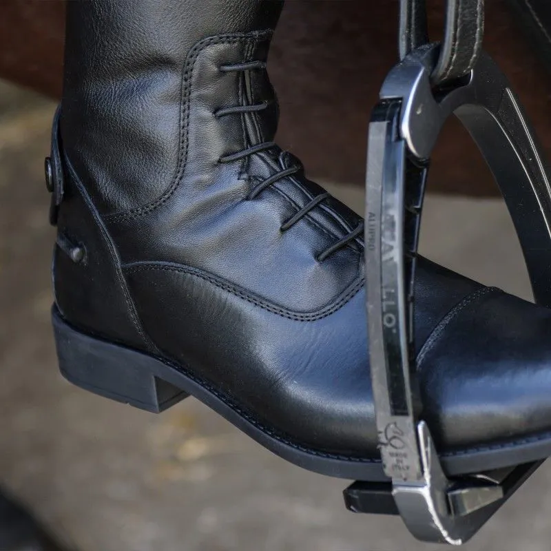 Brogini Como V2 Long Laced Front Riding Boots - Black-2