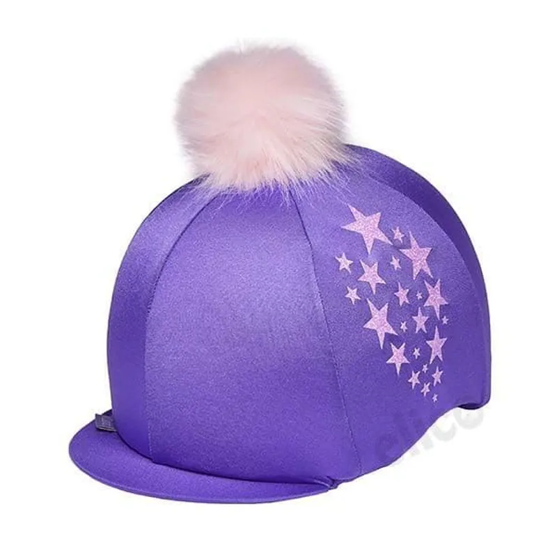 Capz Glitter Star Hat Cover - Purple