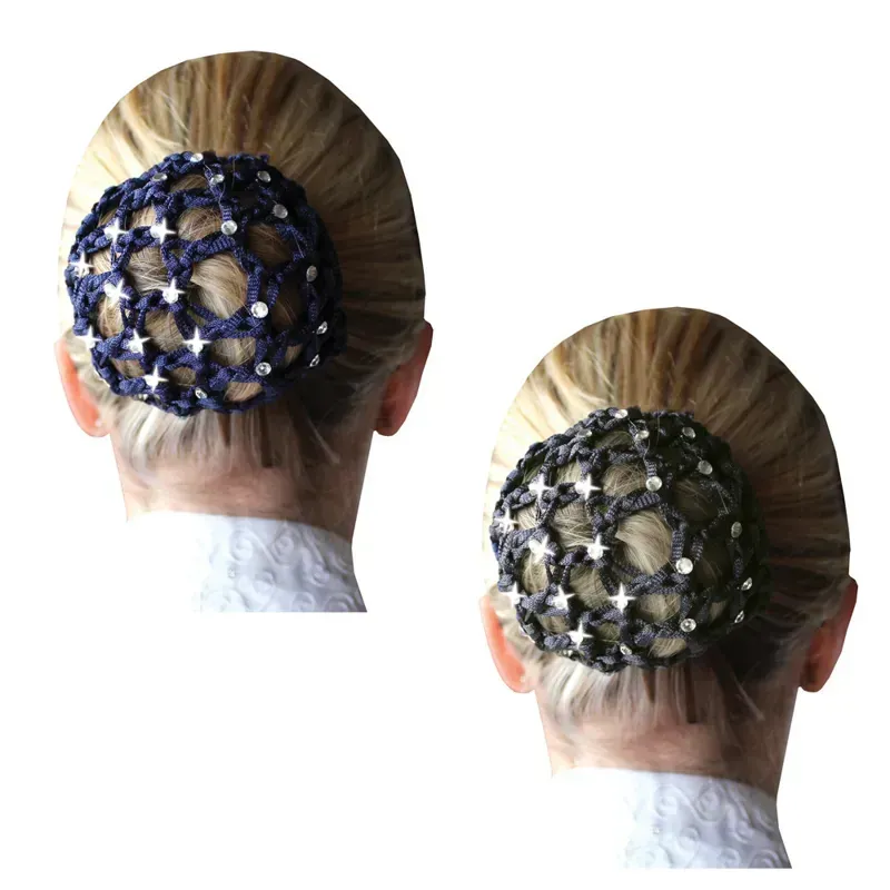 Equetech Crystal Bun Net - Black-3