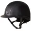 Charles Owen Ayr8 Plus Leather Look Riding Hat - Black/Black