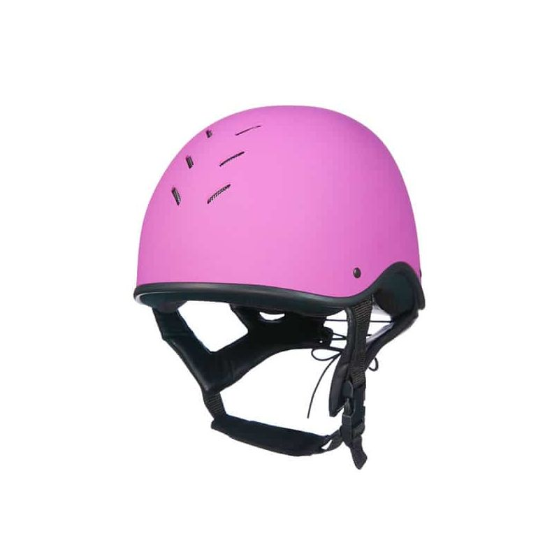 Charles Owen JS1 Pro Jockey Skull 55 - Raspberry