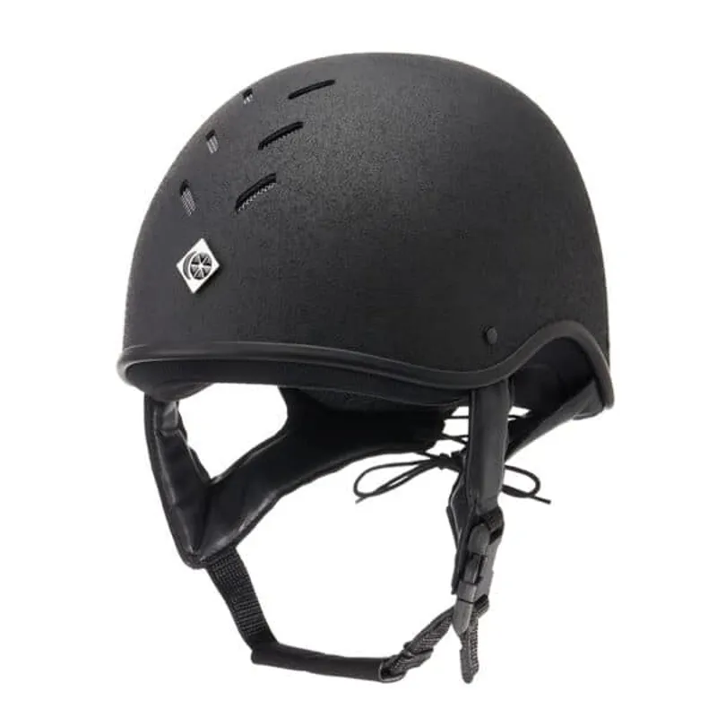 Charles Owen JS1 Pro Riding Hat 58 Round - Black-1