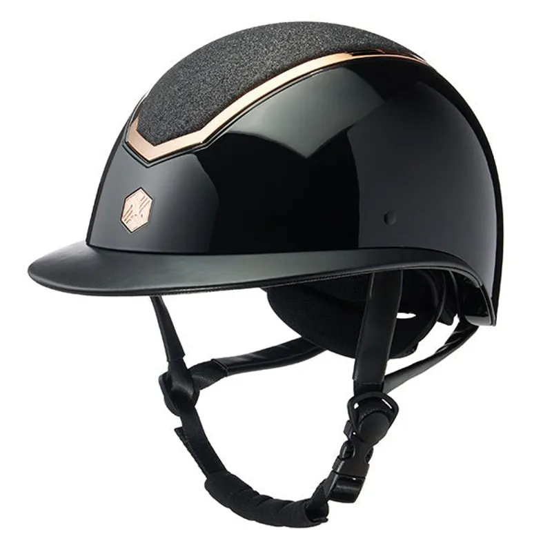 Charles Owen Kylo Helmet - Black Gloss/ Rose Gold-1