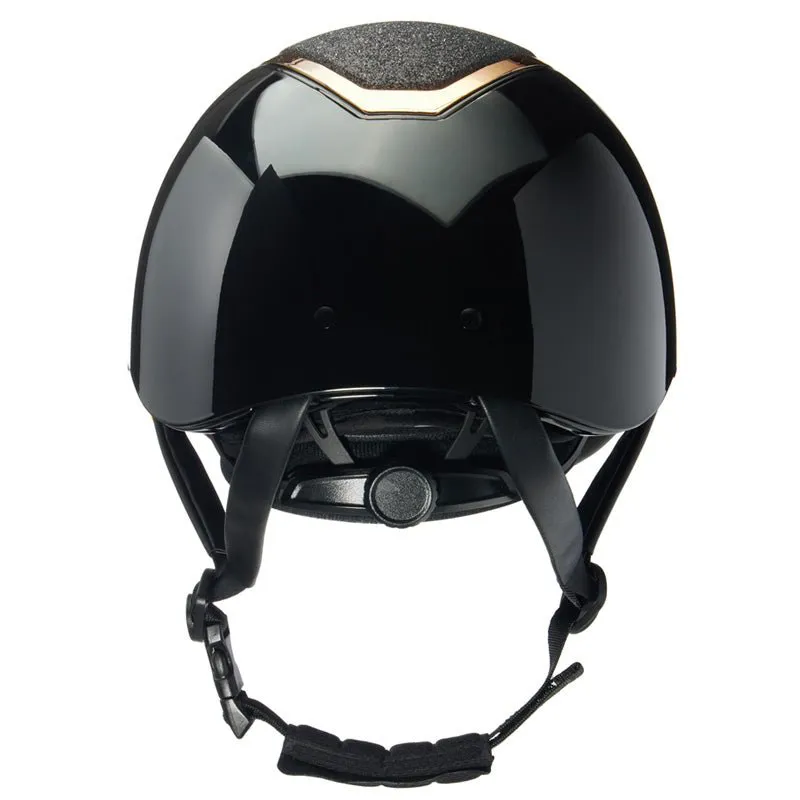 Charles Owen Kylo Helmet - Black Gloss/ Rose Gold-2
