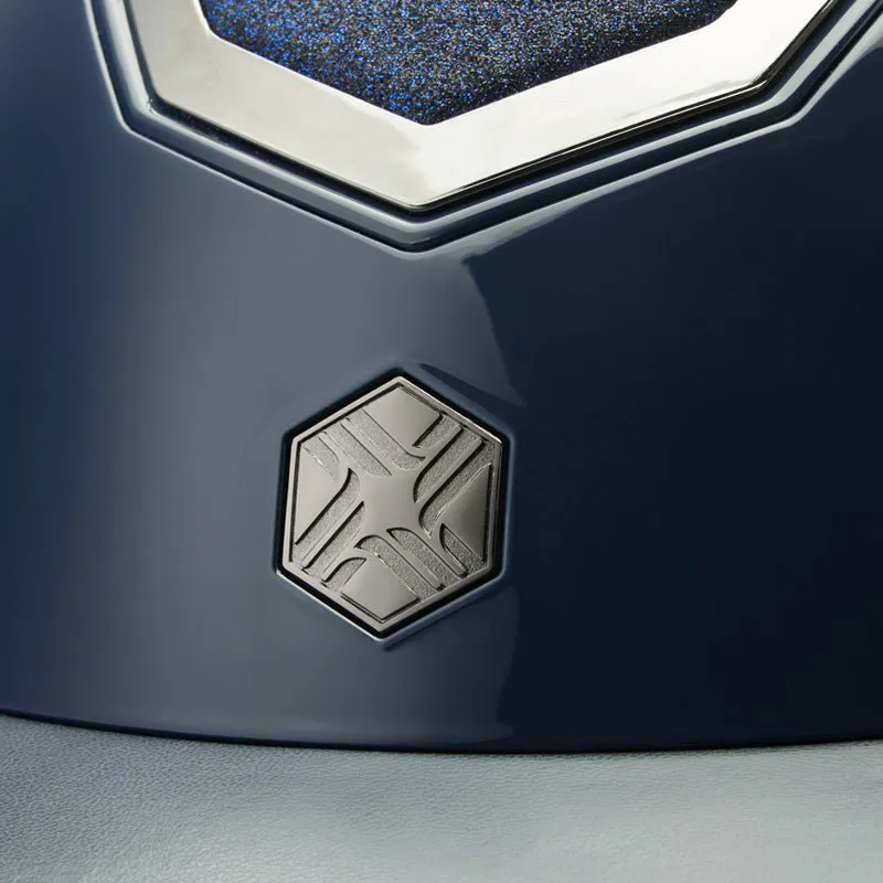 Charles Owen Kylo Helmet - Navy Gloss-2