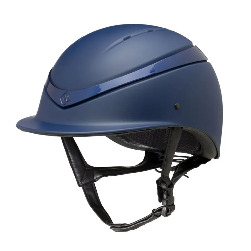 Charles Owen Luna Riding Helmet - Navy Matt/ Navy Gloss