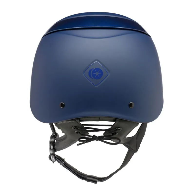 Charles Owen Luna Riding Helmet - Navy Matt/ Navy Gloss-1