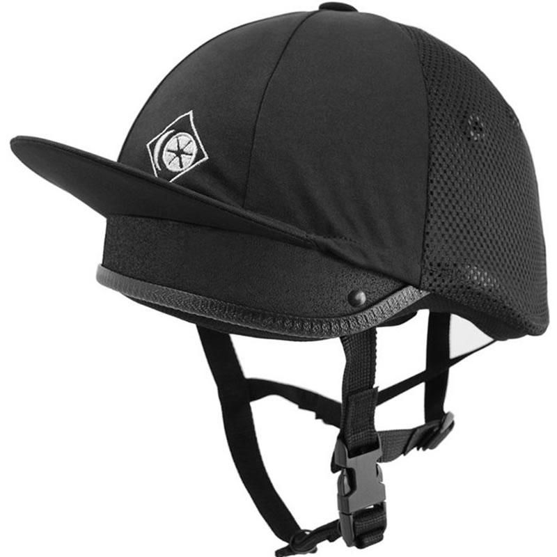 Charles Owen Young Riders Jockey Ventilated Skull Cap - Black