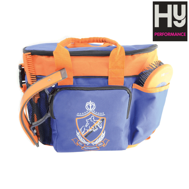 Hy SHINE Complete Pro Grooming Kit and Bag - Navy/Orange