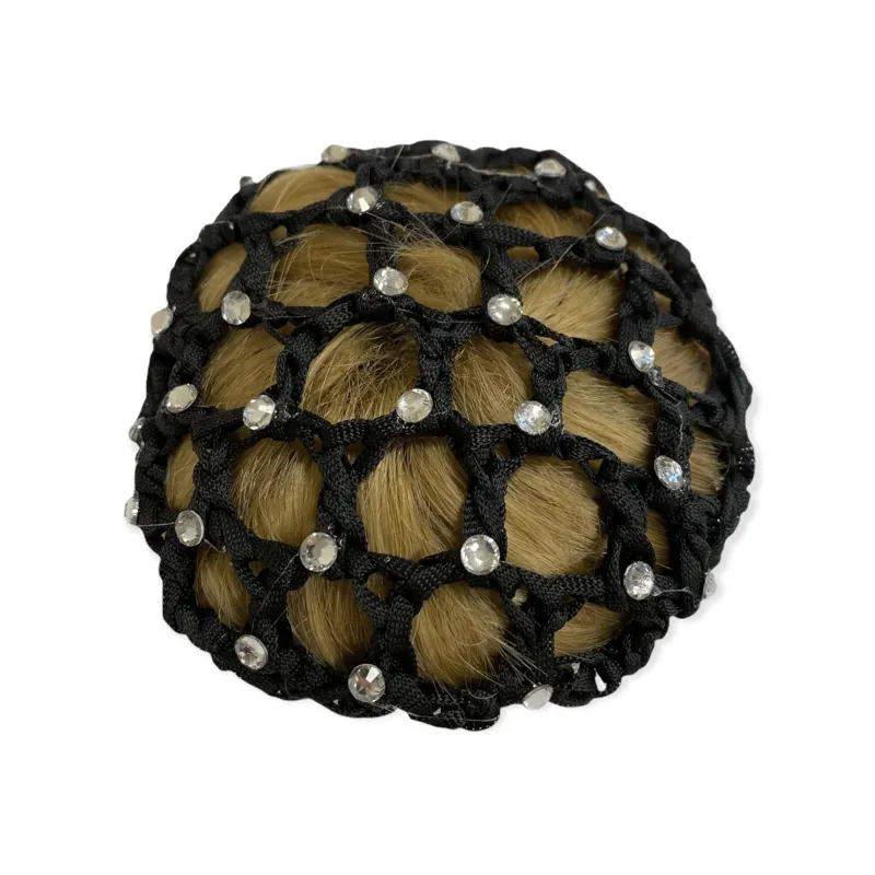 Equetech Crystal Bun Net - Black-1