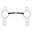 Shires Sweet Iron Three Ring Dutch Gag With Lozenge 5.5 - Silver