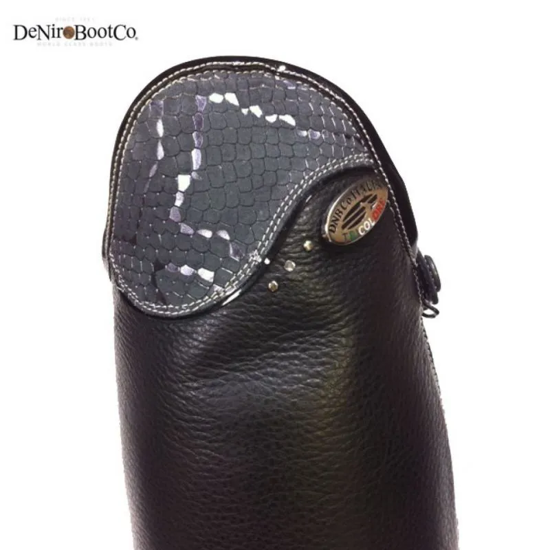 Deniro Salentino Long Riding Boots - Regal Black Top-1
