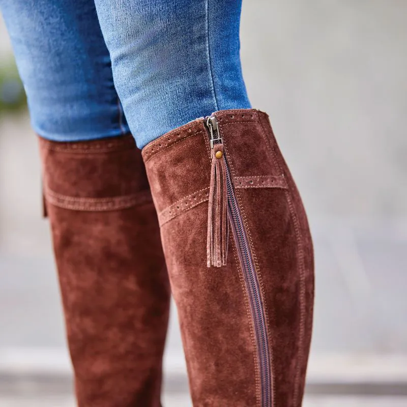 Dublin Kalmar SD Tall Boots - Chocolate-1