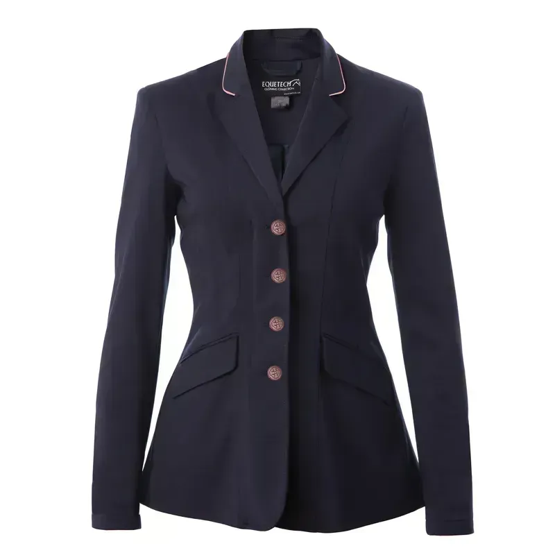 Equetech Jersey Deluxe Competition Jacket - Navy/Rose Gold