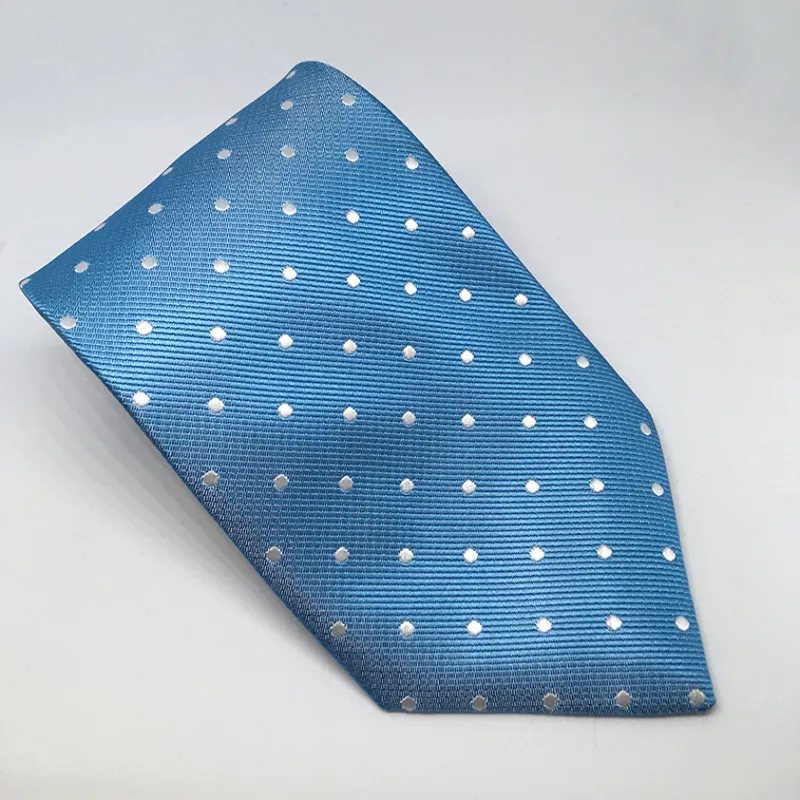 Equetech Polka Dot Show Tie Adult - Blue-1