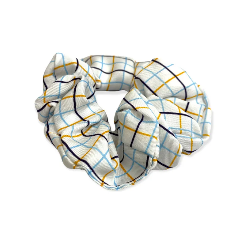 Equetech Pony Club Hair Scrunchie Check
