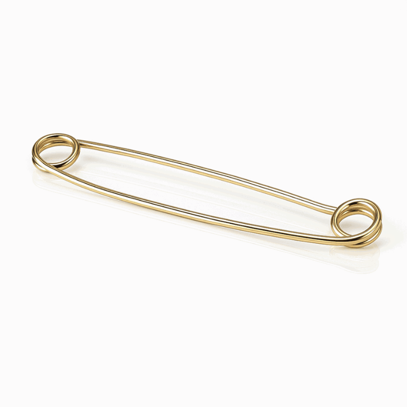 Equetech Traditional Plain Stock Pin - Gold