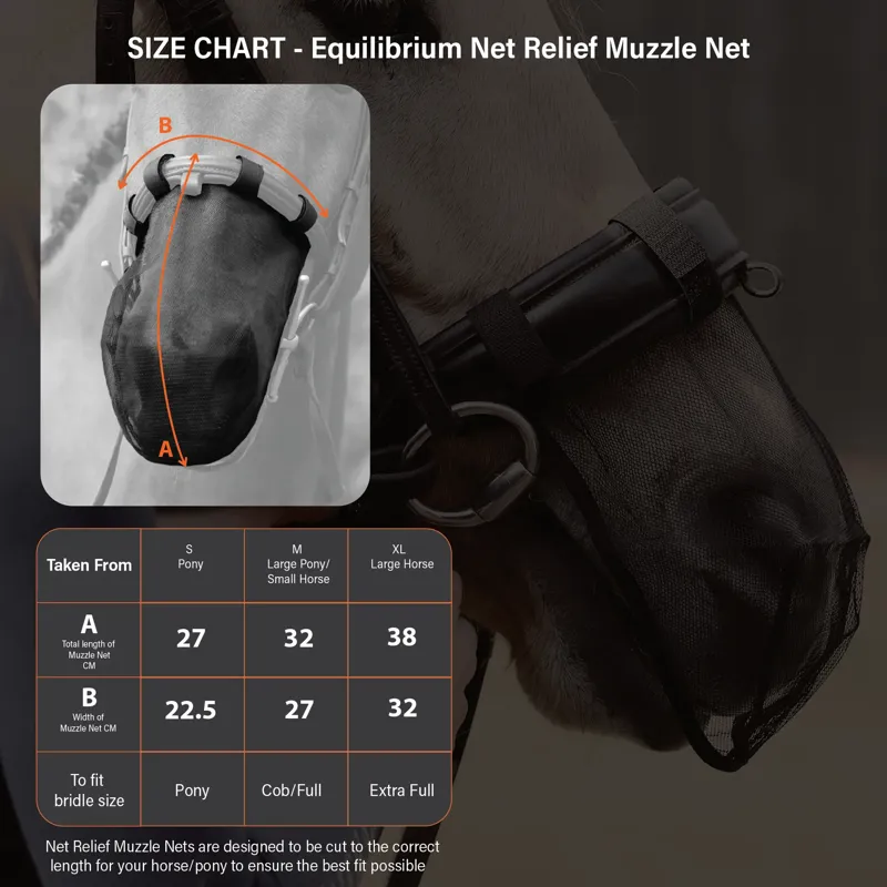Equilibrium Net Relief Muzzle Net Pony - White-1