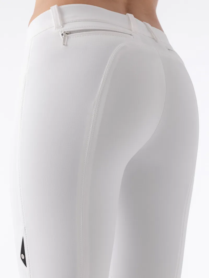 Equiline Ashley Ladies Breeches Knee Grip - White-3