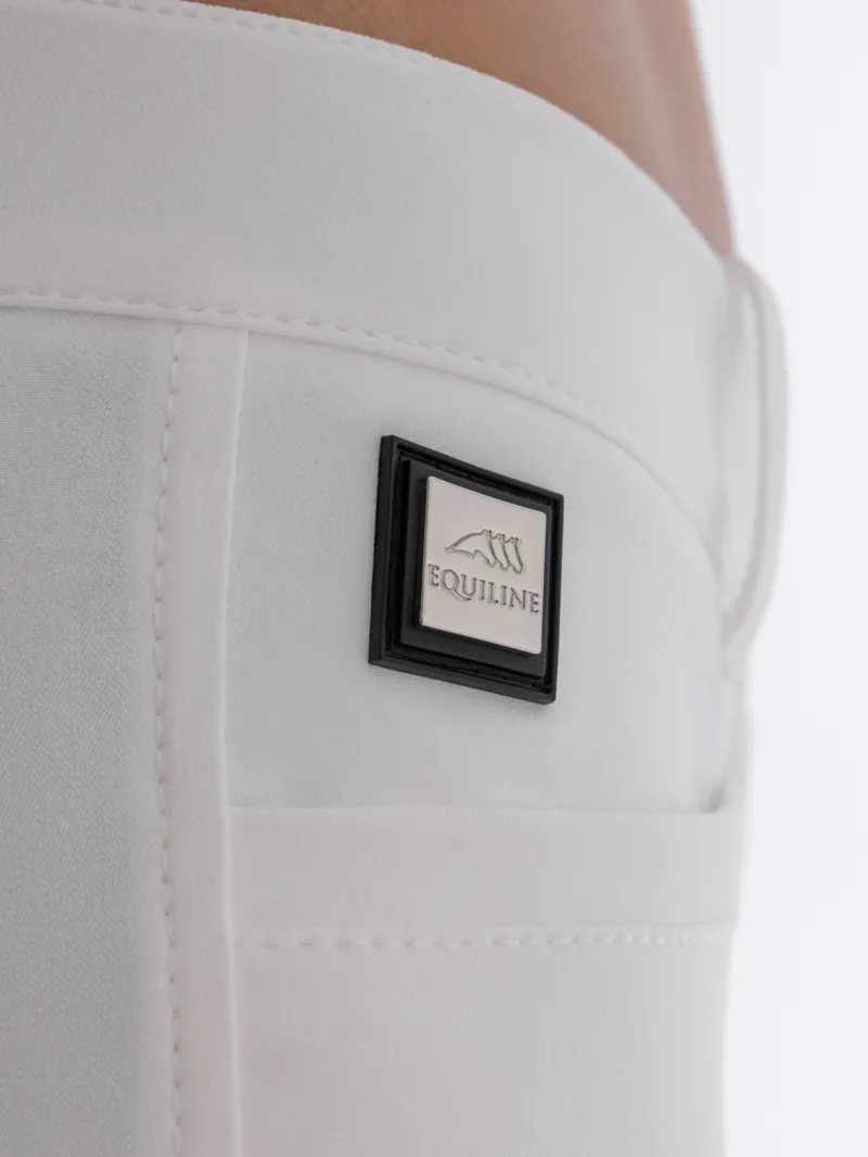 Equiline Ashley Ladies Breeches Knee Grip - White-4