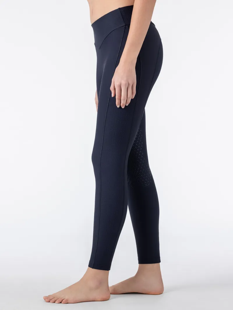 Equiline Cerberk Ladies Knee Grip Leggings - Indigo Blue-1