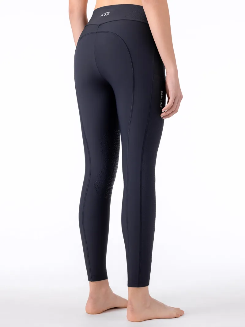 Equiline Cerberk Ladies Knee Grip Leggings - Indigo Blue-2