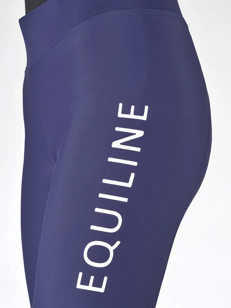 Equiline Chunk Ladies Knee Grip Leggings - Cobalt-4