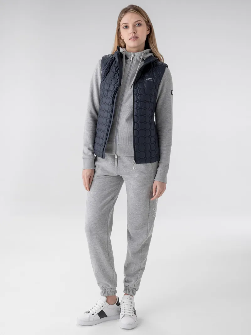 Equiline Edaev Octagon Quilted Women's Gilet - Blue