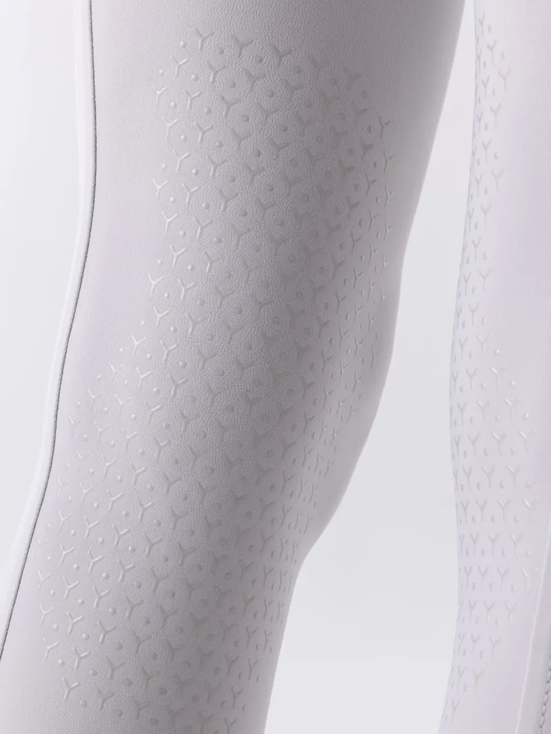 Equiline Ediodiek Ice Women's Knee Grip Riding Leggings - White M-4