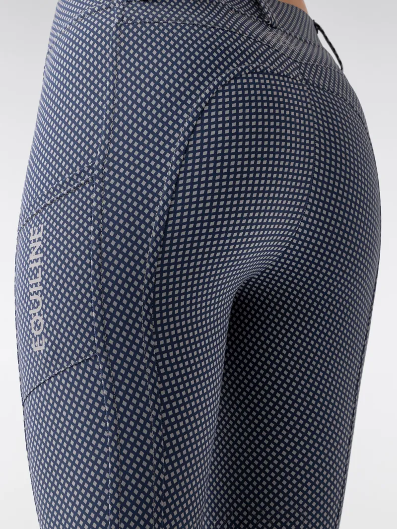 Equiline Ediodiek Knee Grip Riding Leggings Women's - Blue-4