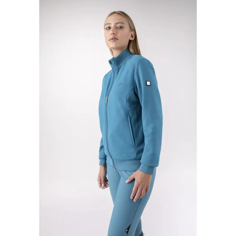 Equiline Esipe Ladies Full Zip Sweatshirt - Tahitian Tide