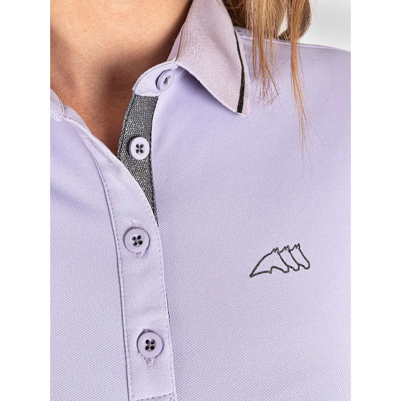 Equiline Gretig Ladies Polo Shirt - Lilac-2