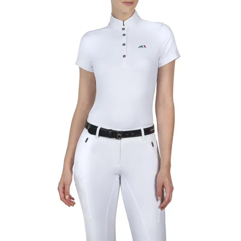 Equiline Team Ladies Competition Shirt - White-1