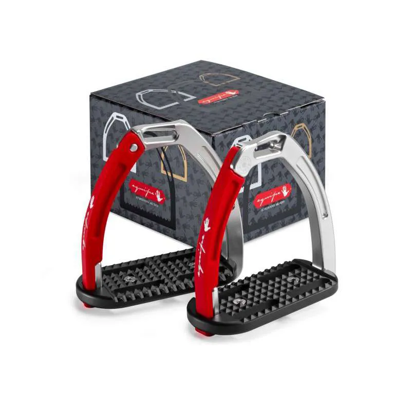 Equipe Staf15 Safety Stirrup Arm Aluminium - Red