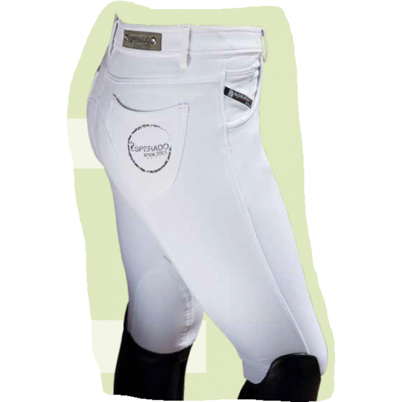 Esperado Bangkok Ladies Full Seat Competition Breeches - White-1
