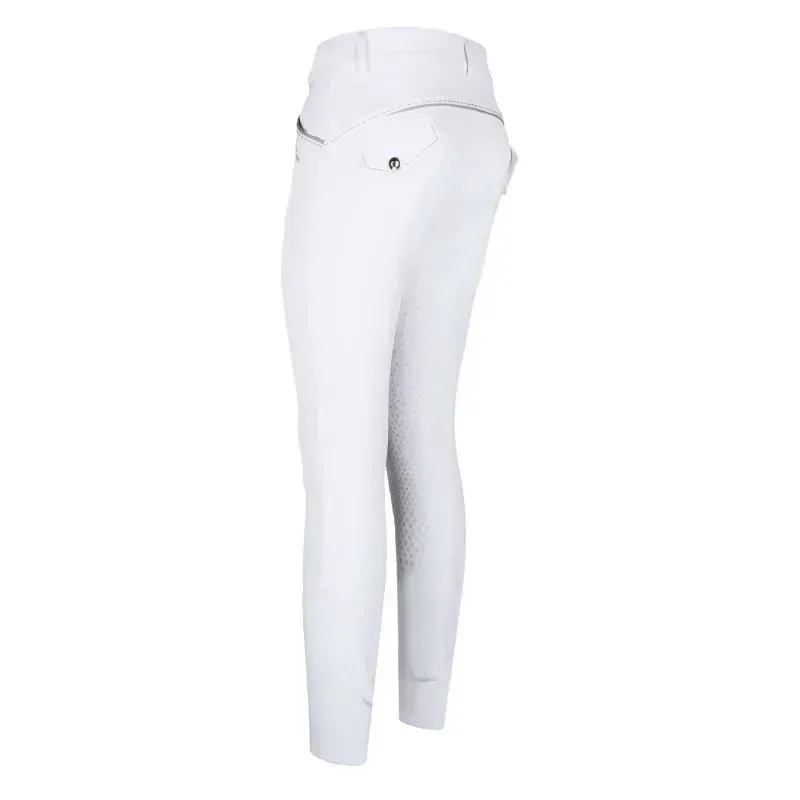 Euro-Star Axelle Ladies Knee Grip Breeches - White