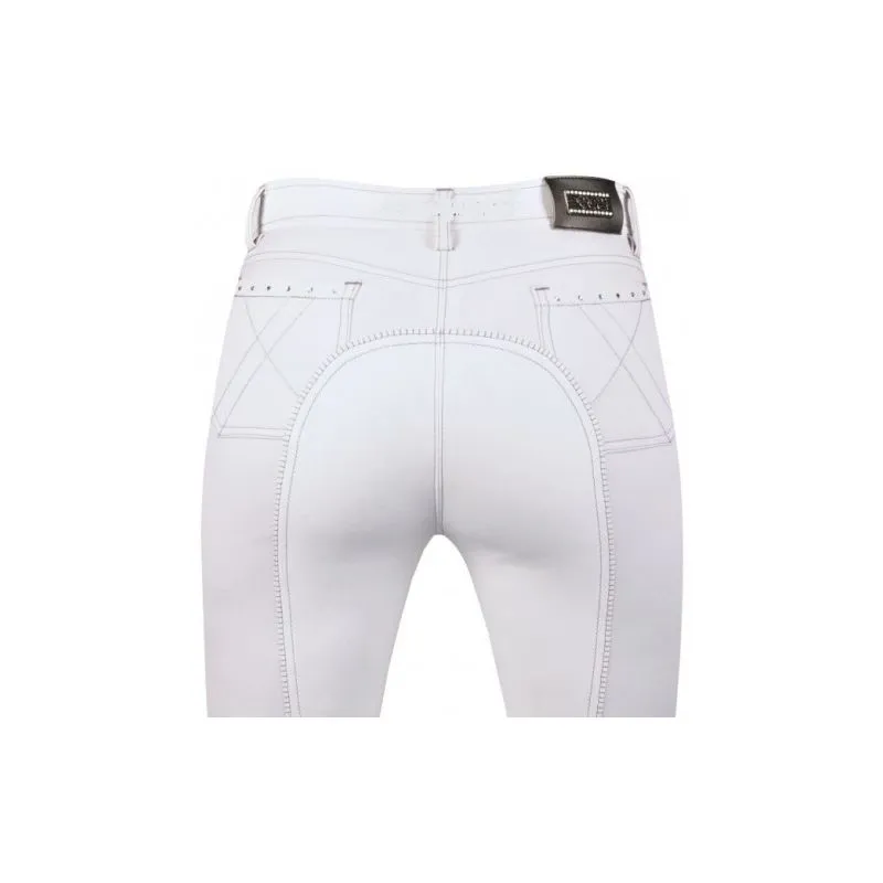 Euro-Star Easy Rider Zohra Full Seat Breeches 40 - White-1