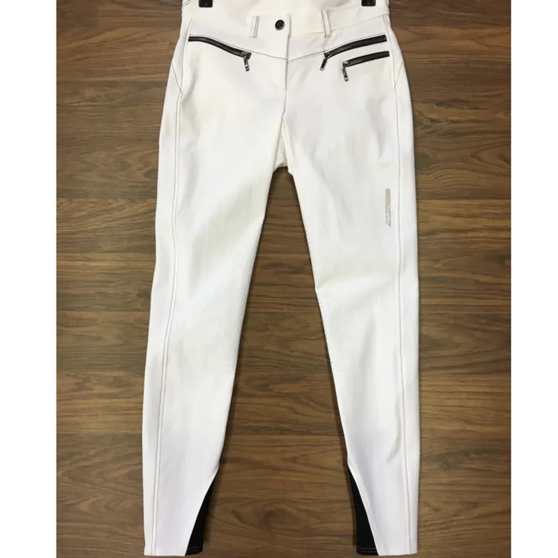 Euro-Star Hunter Ladies Suede Seat Breeches 40 - White