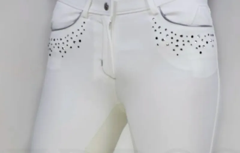 Euro-Star Laura De Luxe Grip Ladies Breeches 40 - White