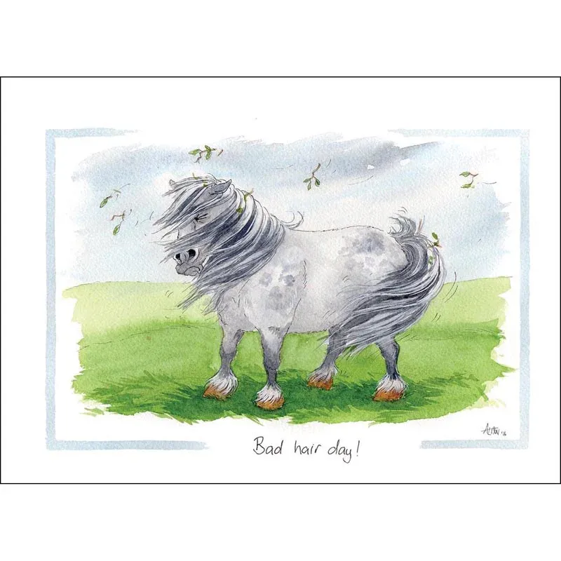 Grays Alison's Animals Card - Bad Hair Day