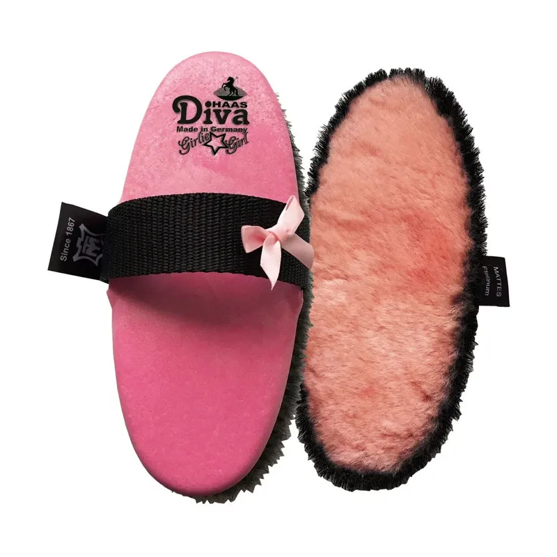 Haas Brushes Diva Girlie Girl Brush - Pink