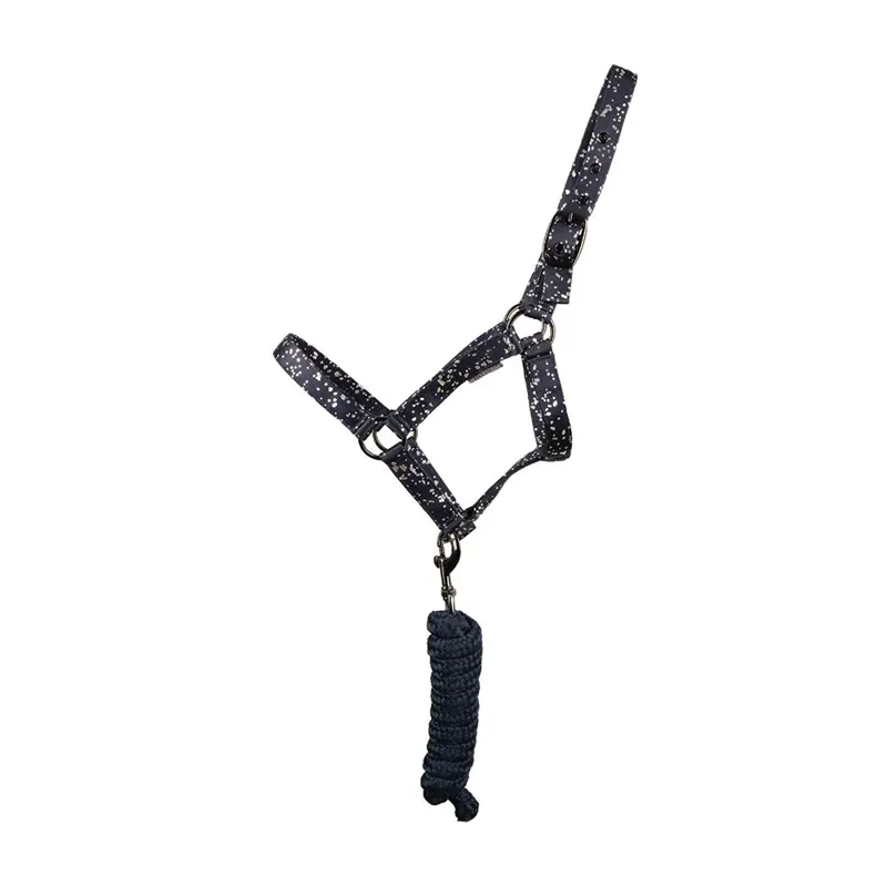 Hy Equestrian Elevate Allure Headcollar and Rope - Grey
