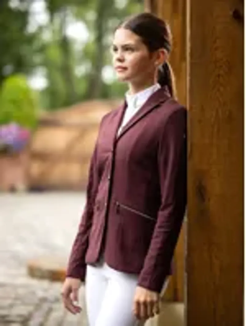 LeMieux Junior Pro Show Jacket - Burgundy-3