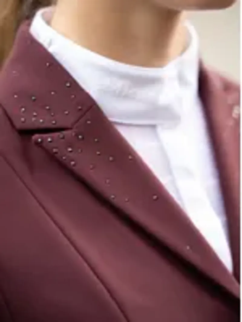 LeMieux Junior Pro Show Jacket - Burgundy-1