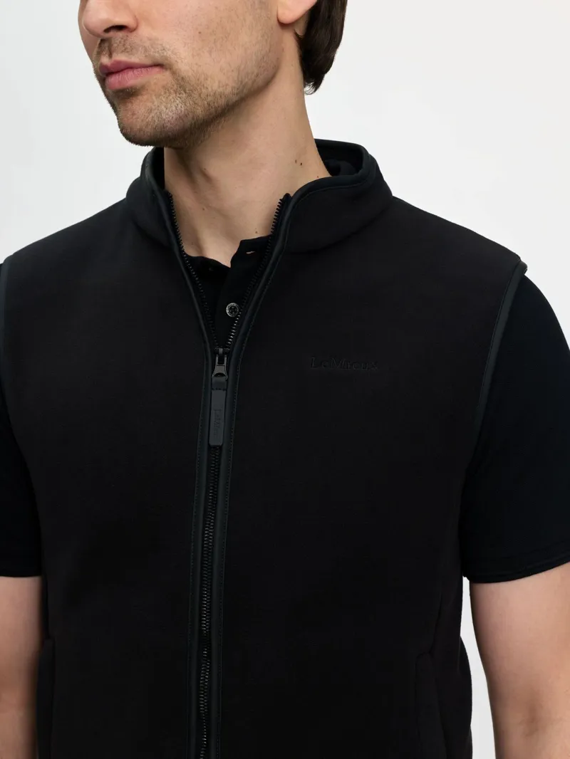LeMieux Mens Fleece Gilet - Navy-3